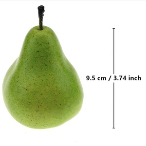Faux poires vertes artificielles bon marché, fausses fruits, poires vertes en plastique, Simulation réaliste, <span class=keywords><strong>photographie</strong></span> à domicile verte - Product Image 3
