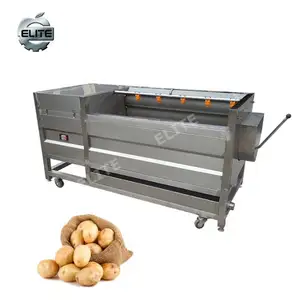 Best sell Industrial use brush roller vegetable fruit peeling washing machine