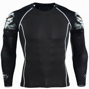 Camisetas de compresión atléticas para hombre, camisetas de manga larga con capa Base, 2020 - Product Image 4