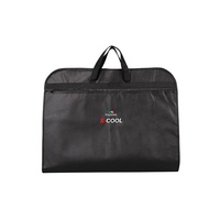 Portable Robe Robe Couverture Bagages Noir Non Tissé Vêtement Sac avec Poches pour Hommes Brodé Logo Pliable Suspendu Voyage GH