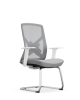 Chaise de bureau ergonomique moderne en maille respirante à excellent rapport qualité-prix, avec coussin en éponge confortable, accoudoirs réglables et structure en fer durable