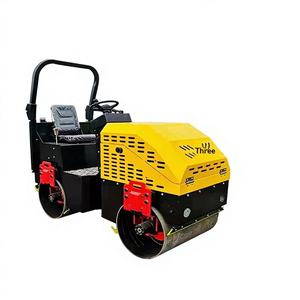 Rodillo Compactador de Doble Rueda de Acero de 2 Toneladas con Motor Changchai - Compactador de Carreteras de Fácil Mantenimiento y Apisonador Manual - Product Image 1