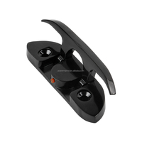 Nouveaux accessoires de bateau noirs personnalisés, quincaillerie marine en acier inoxydable 316, processus électrophoretique, étriers pliants pour pont de bateau