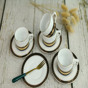 Fournisseur Fabricant Prix usine Service à thé en céramique porcelaine personnalisé de haute qualité Plaqué or Kim Lai - Product Image 5