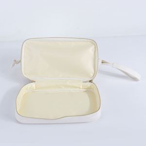 Custom Printed Eco-Friendly Zipper DIY Double Layer Plaid Nylon <b>Cosmetic</b> <b>Organizer</b> Portable Waterproof Women's Makeup for - Product Image 3