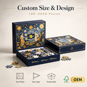 <span class=keywords><strong>Puzzle</strong></span> Educativi Personalizzati in Carta, 100-500 Pezzi, OEM, 300 Pezzi, <span class=keywords><strong>Puzzle</strong></span> di Lusso Unici per Adulti - Product Image 1