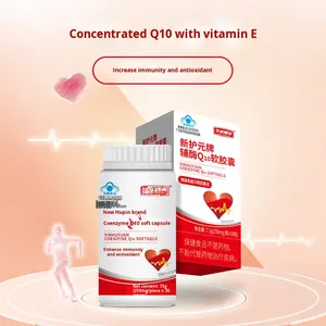 Capsules de coenzyme Q10 en gélules molles 250 mg, 30 unités, pour adultes, antioxydant et soutien immunitaire - Product Image 3