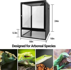 Terrarium vertical pliable de luxe Reptizoo avec logo OEM, haute ventilation, en maille, pour gecko cranté - Product Image 2