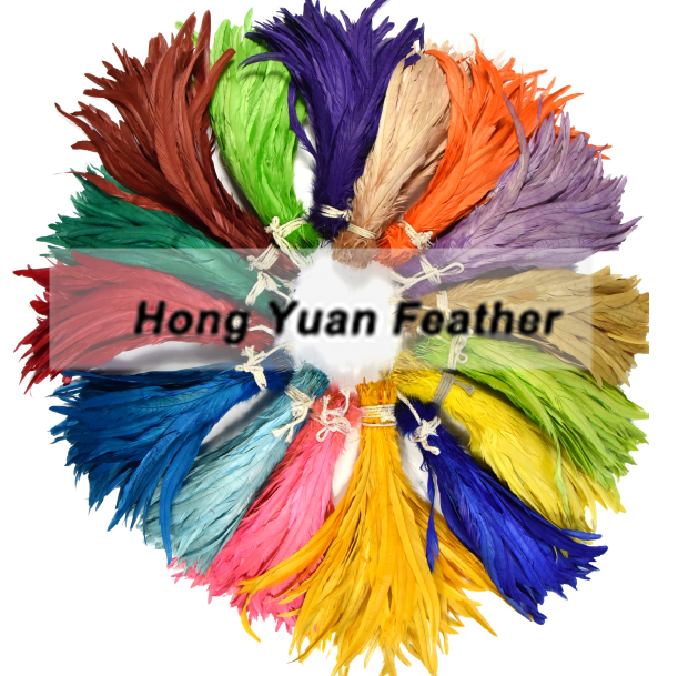 KOLIGHT 5m Frangia Di Piume Di Gallo Naturali – Larghezza 10-15 Cm, Nastro In Raso, Per Decorazioni E Costumi, Colore Azzurro Cielo - 3