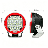 Projecteur de travail LED en aluminium moulé sous pression 8,6 pouces 160W 6000K, étanche IP68, 12-48V, 11520 lumens, pour conduite auxiliaire tout-terrain, voiture, camion