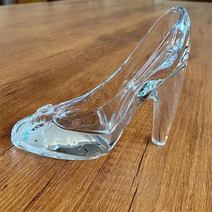 Zapatilla de cristal de Cenicienta decoración navideña