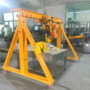 เครนขาสูงแบบพกพา0.5T 1T 3T คานเดี่ยวเครนไฟฟ้าความจุขนาดเล็กพร้อมโซ่ยกสำหรับการประชุมเชิงปฏิบัติการ - Product Image 5