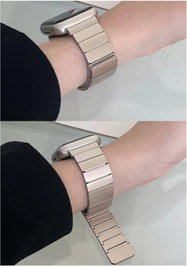 สายนาฬิกาแม่เหล็กปรับได้สำหรับผู้ชายสายนาฬิกาสแตนเลสสำหรับ iPhone iWatch <span class=keywords><strong>6S</strong></span> 7 SE 8 ultra - Product Image 3