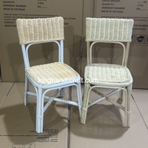 Chaises pour enfants en rotin faites à la main sur mesure pour la location événementielle, mobilier de mariage bohème, fabricant en gros - Product Image 1