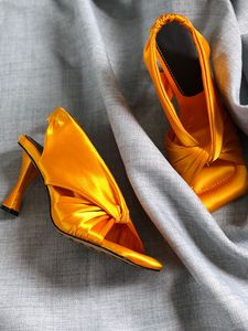 <span class=keywords><strong>Sandalias</strong></span> de tacón alto para mujer, zapatos de seda hechos a mano, OEM y ODM, verano <span class=keywords><strong>2021</strong></span> - Product Image 3