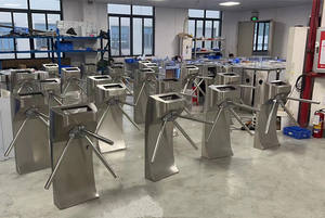 Puerta de entrada de control de acceso de seguridad <span class=keywords><strong>vertical</strong></span> de acero inoxidable 304 torniquete de trípode automático - Product Image 6