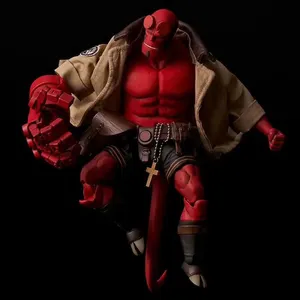 Hellboy ข้อต่อผ้า1/12สำหรับฝึก,หุ่นตุ๊กตาของขวัญฟิกเกอร์แอคชั่น