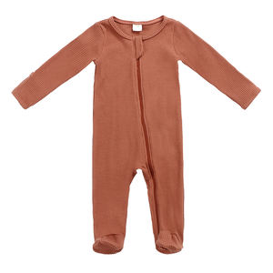 Combinaison bébé en bambou de haute qualité avec fermeture éclair, taille plus, combinaison en coton pour enfants, vêtements pour bébé personnalisés - Product Image 4