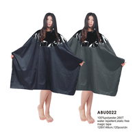 Cape de coiffure antistatique personnalisée avec logo pour la vente en gros, tissu de coupe de cheveux, cape de barbier pour salon