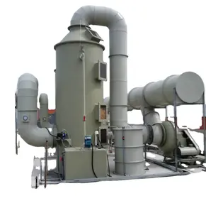 exhaust air cleaning system polypropylene spray scrubber