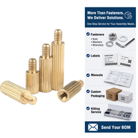 Entretoise filetée mâle-femelle moletée en laiton sur mesure, entretoise verticale moletée pour PCB, goujon fileté en nylon, entretoise en acier inoxydable et aluminium
