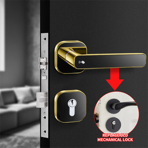 Serrure de porte d'hôtel à carte <span class=keywords><strong>électronique</strong></span> RFID <span class=keywords><strong>avec</strong></span> conception de <span class=keywords><strong>collier</strong></span> de cylindre spécial - Product Image 6