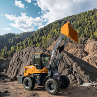 Fabrik preis 4WD Klein traktor Frontlader 4x4 Diesel CE/EPA-zertifizierter chinesischer Radlader mit Lager & Pumpe zum Verkauf