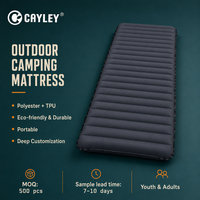 Matelas de camping gonflable portable en polyester TPU, coussin d'air pour dormir en plein air, randonnée, jardin, voyage