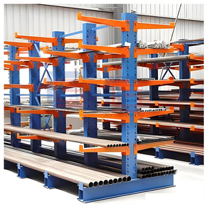 Étagères cantilever robustes, rayonnages cantilever mobiles, rayonnages verticaux industriels <span class=keywords><strong>pour</strong></span> le stockage de tôles d'acier - Product Image 2