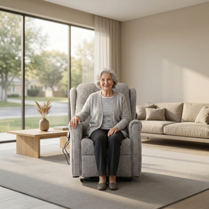 Fauteuil inclinable électrique pour personnes âgées, double moteur, appui-tête et soutien lombaire électriques, chauffage, fauteuil inclinable à gravité zéro avec roulettes - Product Image 4
