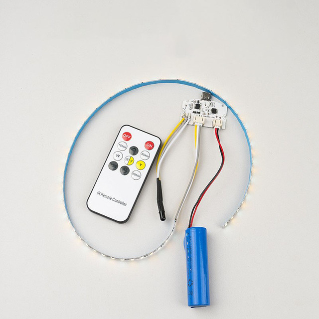 Dual Color LED Night Light Source 5V Glass Board with Touch Remote Control Table Lamp Circuit Boards
