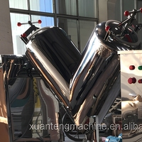 Mélangeur alimentaire de haute qualité en acier inoxydable 300L, mode V, mélangeur d'engrais organique, machine 1,5 kW, multi-tension
