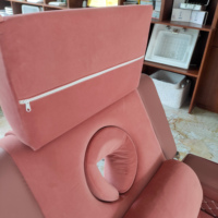 Lit de massage moderne luxueux de 90 cm de large, canapé spa pour le corps entier avec réflexologie plantaire, utilisation dans le salon et à l'hôtel, en cuir PU