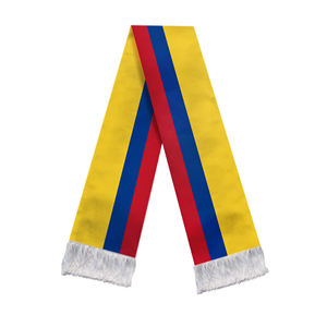 Bufanda con la Bandera de Colombia, 17*135cm, Doble Cara, Satén, para Aficionados al Fútbol, Día de la Independencia - Product Image 3