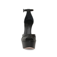 Sandales à talons hauts compensés élégantes pour femmes, style peep-toe avec boucle, talons aiguilles sexy pour soirée, chaussures d'été à bride cheville pour dames