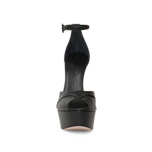 Giày cao gót nữ thời trang đế xuồng, kiểu <span class=keywords><strong>peep</strong></span>-<span class=keywords><strong>toe</strong></span>, quai khóa, kiểu dáng thanh lịch, gót nhọn, quyến rũ, thích hợp đi dự tiệc, quai mắt cá chân, giày mùa hè dành cho nữ - Product Image 5