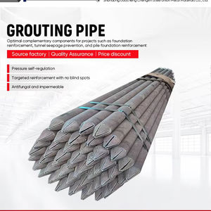 Tube de coulis en <span class=keywords><strong>acier</strong></span> au carbone personnalisable, durable et anticorrosion, au design moderne, pour la construction de murs de tunnels et le forage préparatoire - Product Image 1