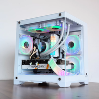 PC complet ordinateur de jeu armoire de processeur conception de jeu avec poignée boîte de couleur blanche étiquette personnalisée logo sur l'étui et l'emballage OEM ODM