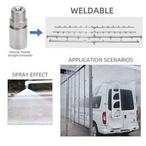 YUJIA 1/2BSP 304ステンレス鋼広角軸旋回フルコーンスプレー先端フローノズル - Product Image 5