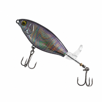 Leurre de pêche LUSHAZER Propeller Tail, leurre dur de surface 80mm 90mm, leurre flottant Plopper pour achigan, brochet, perche, avec hameçon triple