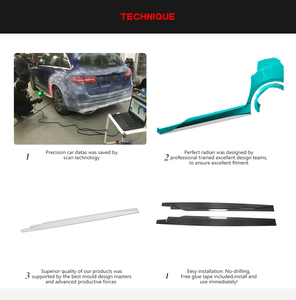 Jupes latérales en fibre de carbone pour <span class=keywords><strong>BMW</strong></span> <span class=keywords><strong>I3</strong></span> I01 Sport Hatchback 4 portes ÉLECTRIQUE 2014-2020 - Product Image 6
