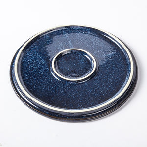 OEM ODM Accepté YAYU Four Transmutation Noir Bleu Porcelaine Plat De Service Plat avec <span class=keywords><strong>Cercle</strong></span> Design Chine Assiette À Dessert Céramique - Product Image 6