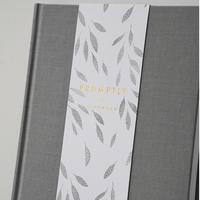 Vente en gros impression personnalisée logo personnel tissu lin couverture A5 B5 Journal de grossesse carnet de notes