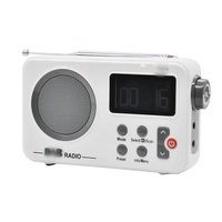 Şarj Edilebilir Pilli, Şık Saatli, FM Radyolu, Saf Taşınabilir DAB DAB+ Radyo SY-8801