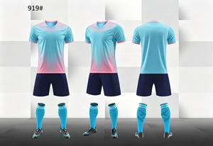 Seragam Klub Sepak Bola Sekolah 2026 Jersey Sepak Bola Logo Kustom Lengan Pendek Set Pakaian Olahraga Latihan Sepak Bola Pria Anak-anak Keluarga - Product Image 3