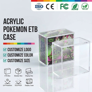 Pokemon ETB Acrylic <strong>Display</strong> Case Magnetic Elite Trainer Box Premium Acrylic Case for <strong>Display</strong> <strong>Racks</strong> 6mm - Product Image 1