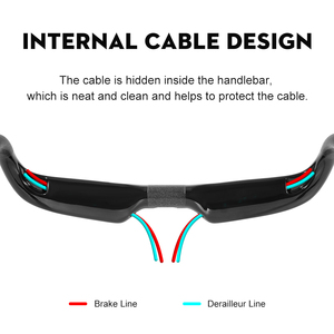 Manubrio per Bicicletta da Strada TOSEEK UD 8K Aero in Carbonio, 31.8mm, Cablaggio Interno, Superleggero, Ergonomico, per Ciclismo da Competizione - Product Image 5