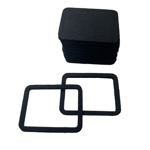 Junta de espuma de neopreno AM negra, autoadhesiva, impermeable, ignífuga, almohadilla de goma para amortiguador - Product Image 1