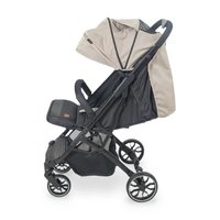 Poussette bébé légère avec grande poche à baldaquin Landau bébé en tube d'acier au carbone Facile à transporter Poussette pliable