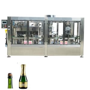 Tampa de garrafa de champanhe com garrafa, máquina automática de enchimento de garrafas de vinho com máquina de gaiola de fio - Product Image 3